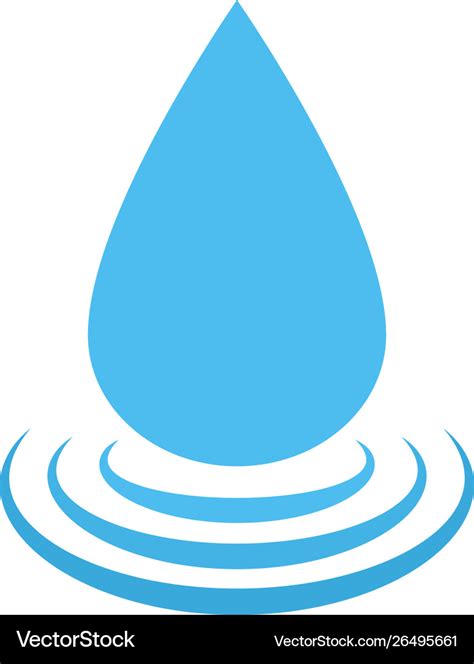 Water drop logo water droplet symbol Royalty Free Vector