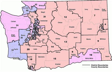 Washington State House Of Representatives District Map - Printable Map