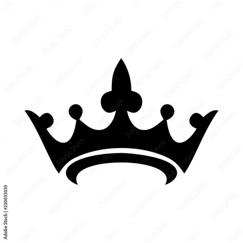 crown king symbol Stock Photo | Adobe Stock