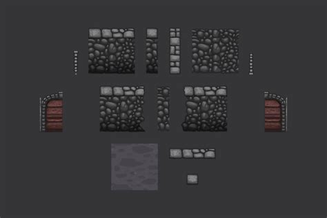 2D Top Down Dungeon Tileset - CraftPix.net