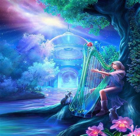 Magical fantasy, colorful, music, bonito, magic, fantasy, splendor ...