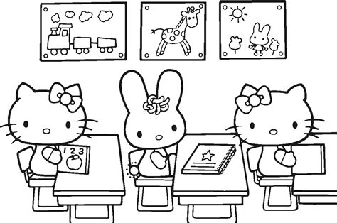 Hello Kitty Coloring Pages