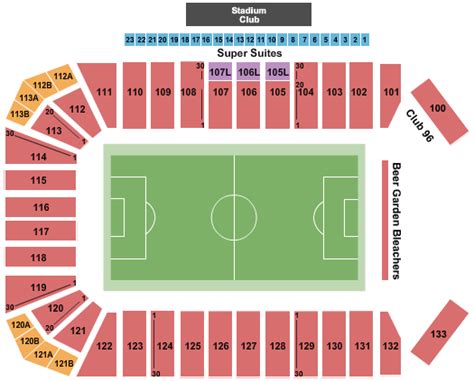 Toyota Stadium Seating Chart And Maps - Frisco