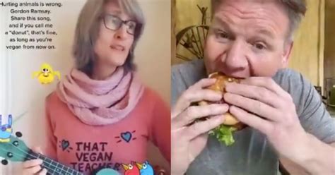 Gordon Ramsay Responds To The Vegan Teacher's Song About Him