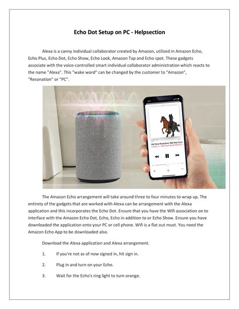 Echo Dot Setup on PC - Helpsection by smart speaker unit - Issuu