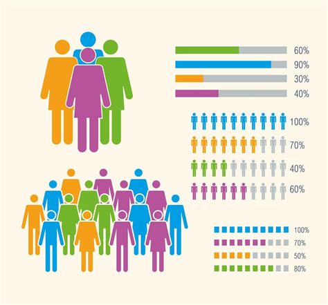 five population infographic icons 5175212 Vector Art at Vecteezy