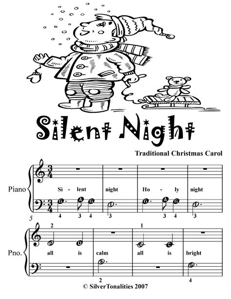 Silent Night Printable Sheet Music - prntbl.concejomunicipaldechinu.gov.co