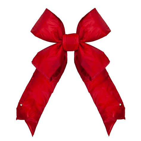 Big Red Christmas Outdoor Bows, Commercial-Grade 3D Structural Nylon ...