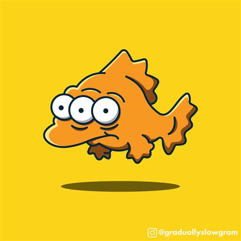 My Favorite Mutated Three-Eyed Fish!! Blinky! [Artwork] : r/TheSimpsons