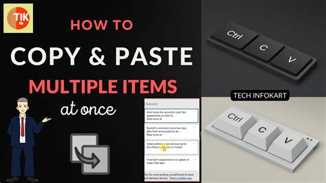 HOW TO COPY AND PASTE MULTIPLE ITEMS AT ONCE - YouTube