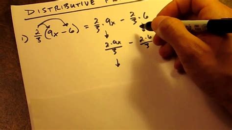 How To - Distributive Property Fractions - YouTube