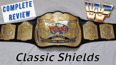 WWF Tag Team Championship Title Belt Review | Classic Shields - YouTube