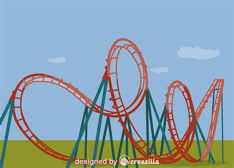 Roller coaster vector. Free download. | Creazilla