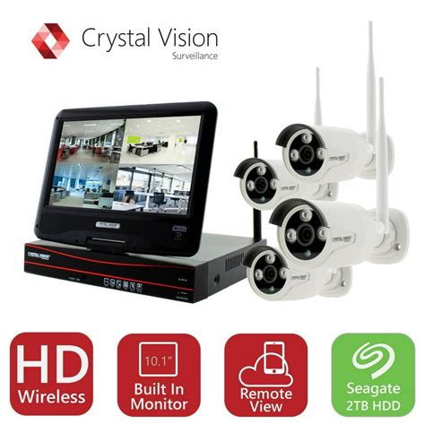 Crystal Vision True HD Wireless Security Camera System 2TB Hard Drive ...