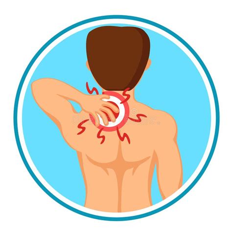 Neck Pain Cartoon Stock Illustrations – 726 Neck Pain Cartoon Stock ...