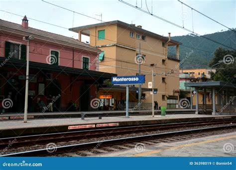 Train Depot in Monterosso,Italy Editorial Stock Image - Image of corniglia, hilltown: 36398019