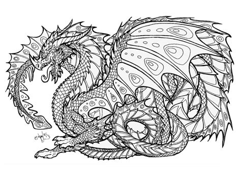 Printable Coloring Page Dragon - prntbl.concejomunicipaldechinu.gov.co