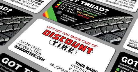 Discount Tire Premium Tread Tool BCards By Graphixology.