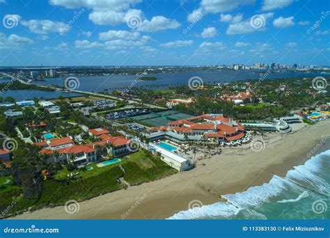 Aerial Image of Mar a Lago Resort and Playground of the Wealthy Stock ...