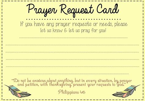 Free Prayer Card Template for Word Fresh Prayer Request Card Idea Mops Pinterest | Prayer list ...