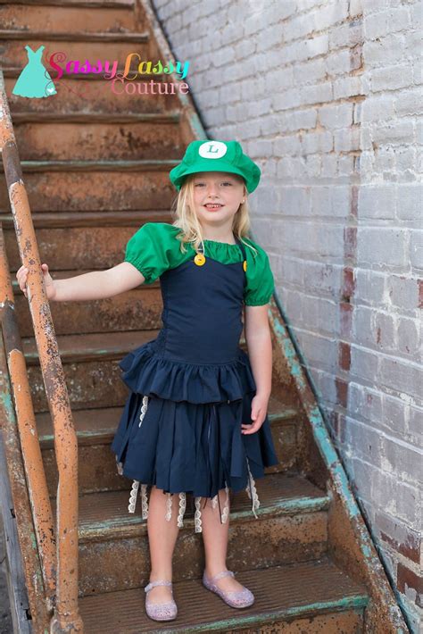 Luigi Costume, Super Mario Bros Costume, Luigi Birthday Dress, Super ...