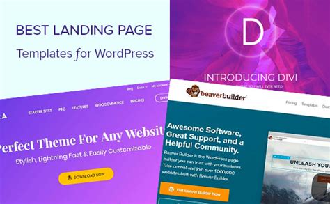 60+ Best Landing Page Templates for WordPress (2022)