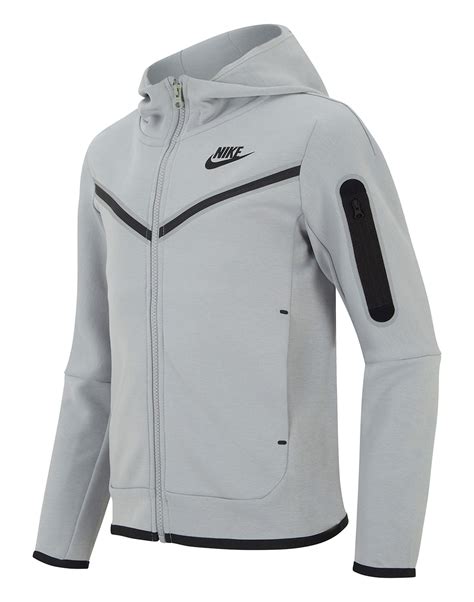 Nike Older Boys Tech Fleece Hoodie - Grey | Life Style Sports IE