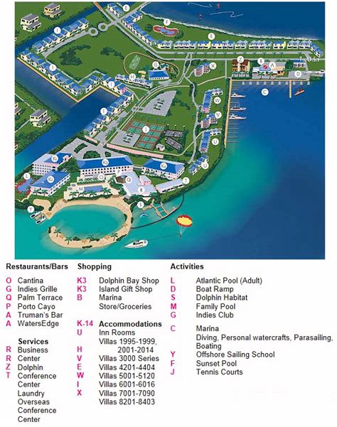 Resort Map | Hawks Cay | Florida