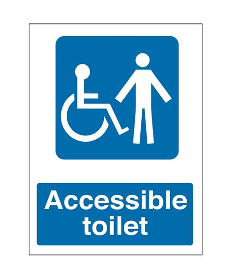 Male Accessible Toilet Sign | Adva