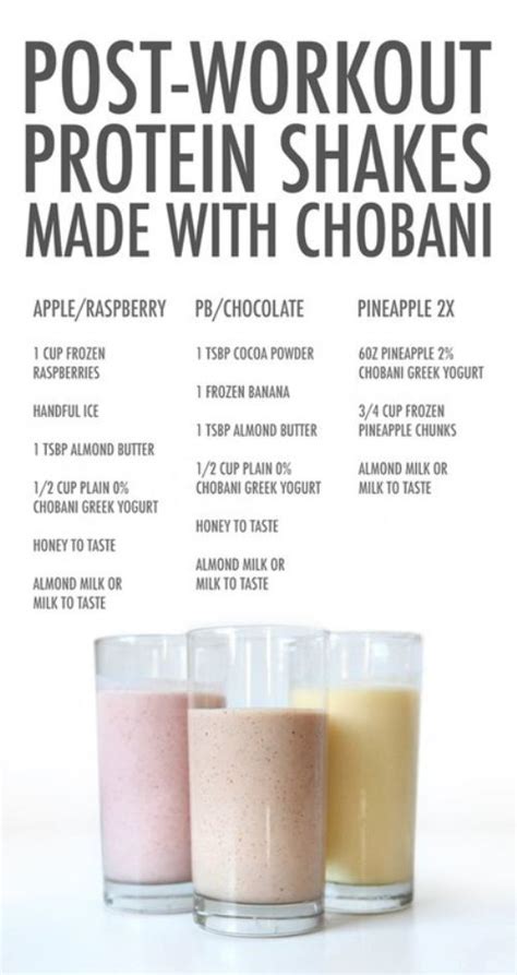 Post Workout Protein Shakes from Chobani