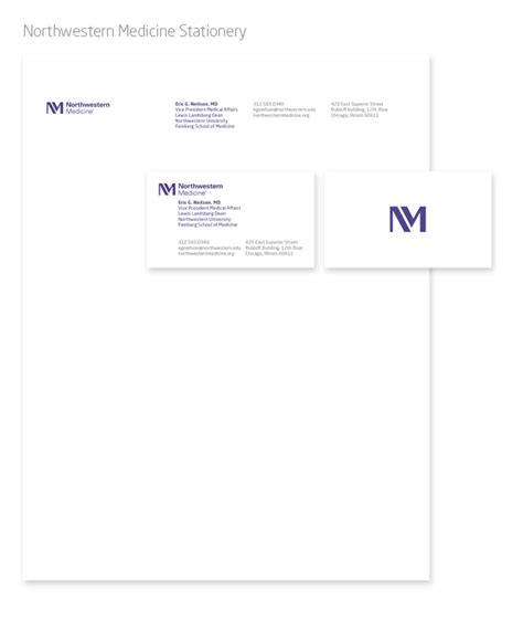 Stationery & Business Cards Office of Communications: Feinberg School of Medicine