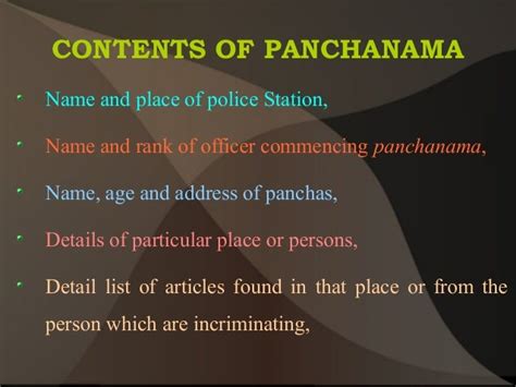 Panchanama