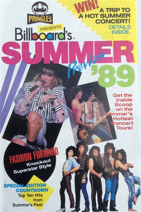 Late 80’s “Songs Of Summer” as seen in 1989