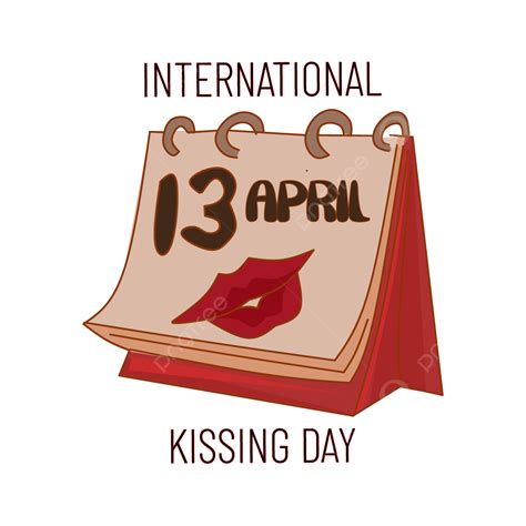 International Kissing Day Vector Hd PNG Images, International Kissing Day Pink Lips Hand Drawn ...