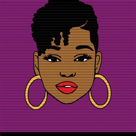 Black Girl Short Hair Silhouette - Etsy