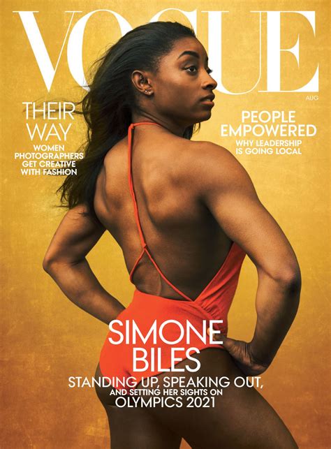 Simone Biles - Vogue Magazine US August 2020 Issue • CelebMafia