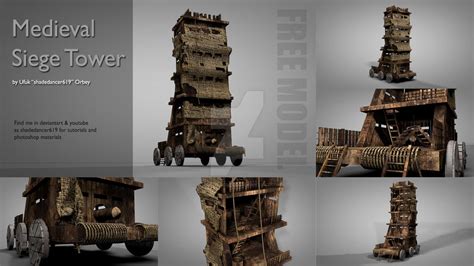 Medieval Siege Tower 3D Model by shadedancer619 on DeviantArt