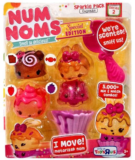 Num Noms Series 2 Sparkle Pack Cupcake Exclusive Starter 4-Pack Special Edition MGA ...