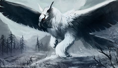 Bearded Griffin by Ink-Leviathan on DeviantArt