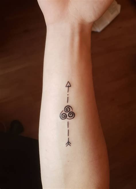 Got an air element symbol tattoo : TheLastAirbender