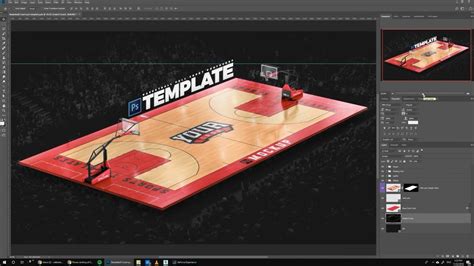 Basketball Court Design Template