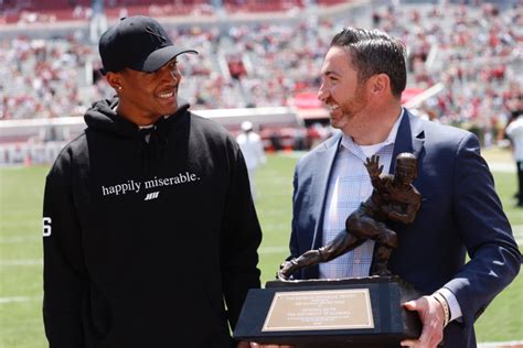 DeVonta Smith Presented With Heisman At Alabama Spring Game - Heisman