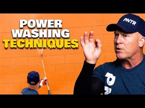 Proper Power Washing Techniques. Using a pressure washer. - YouTube