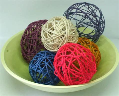 How to Make Yarn Ball Ornaments - Christine's Crafts easy to make