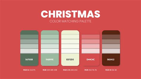 Christmas theme color palettes or color schemes are trends combinations and palette guides this ...