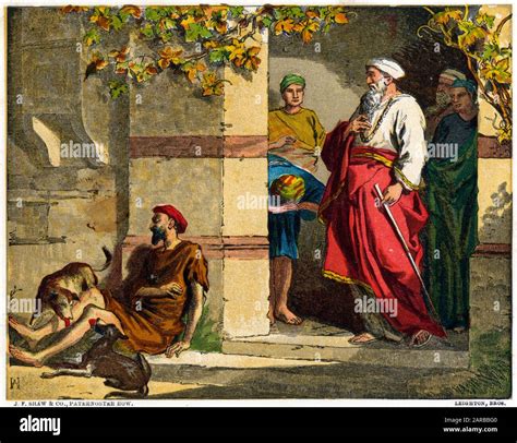 The parable of Lazarus and the rich man Stock Photo - Alamy