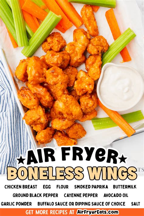 Air Fryer Boneless Wings - Air Fryer Eats