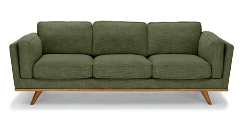 Timber 90" Sofa - Olio Green | Green sofa, Mid century modern sofa, Modern sofa couch