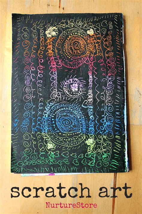 How to do scratch art projects for kids - NurtureStore