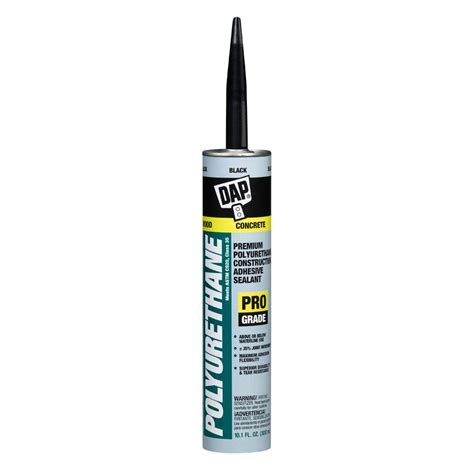 DAP Polyurethane 10.1 oz. Black Premium Construction Adhesive Sealant ...